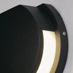 LED-Außenwandleuchte weiß schwarz B/H/T: ca. 14x12x4,8 cm