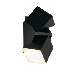 LED-Außenwandleuchte weiß schwarz B/H/T: ca. 6,2x14x9 cm
