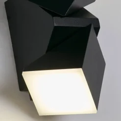 LED-Außenwandleuchte weiß schwarz B/H/T: ca. 6,2x14x9 cm