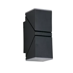 LED-Außenwandleuchte weiß schwarz B/H/T: ca. 6,2x14x9 cm