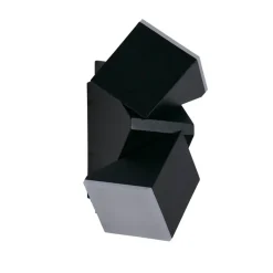 LED-Außenwandleuchte weiß schwarz B/H/T: ca. 6,2x14x9 cm