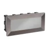 LED-Außenwandleuchte weiß silber B/H/T/L: ca. 20x6,5x1x6 cm