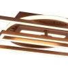 LED-Deckenleuchte kaffee Metall B/H/L: ca. 8,5x24,5x90,5 cm