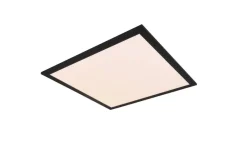 LED-Deckenleuchte schwarz Metall B/H/L: ca. 5x45x45 cm