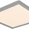 LED-Deckenleuchte titanfarbig Metall B/H/L: ca. 5x29,5x29,5 cm