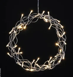 LED-Innenbeleuchtung grau Metall B/H/L: ca. 30x30x30 cm