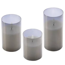LED-Kerzen 3er Set warmweiß