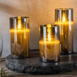 LED-Kerzen 3er Set warmweiß