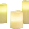 LED-Kerzen 3er Set weiß