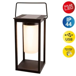 LED-Sockelleuchte 3180922 schwarz Aluminium Kunststoff B/H/L: ca. 14,5x28x14,5 cm