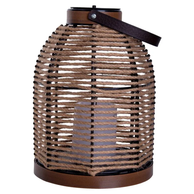 LED-Solarleuchte 5292627 beige Metall H/D: ca. 29x21 cm