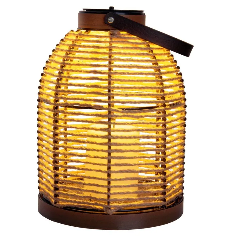 LED-Solarleuchte 5292627 beige Metall H/D: ca. 29x21 cm