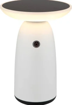 LED-Solarleuchte SOLAR 36625W Opal weiß Aluminium Kunststoff H/D: ca. 22,5x16 cm
