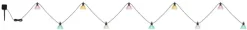 LED-Solar-Lichterkette 3,6 m schwarz Kunststoff H/L/D: ca. 10x360x8,5 cm