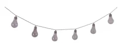 LED/Solar Lichterkette 3 m transparent Kunststoff
