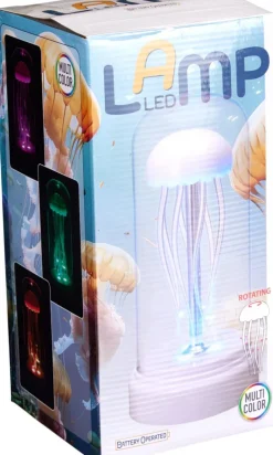 LED-Tischleuchte transparent rosa Kunststoff H/D: ca. 20,5x10 cm