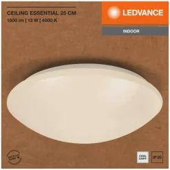 LEDVANCE Deckenleuchte Essential weiß Kunststoff