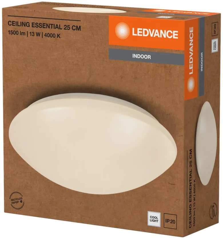 LEDVANCE Deckenleuchte Essential weiß Kunststoff