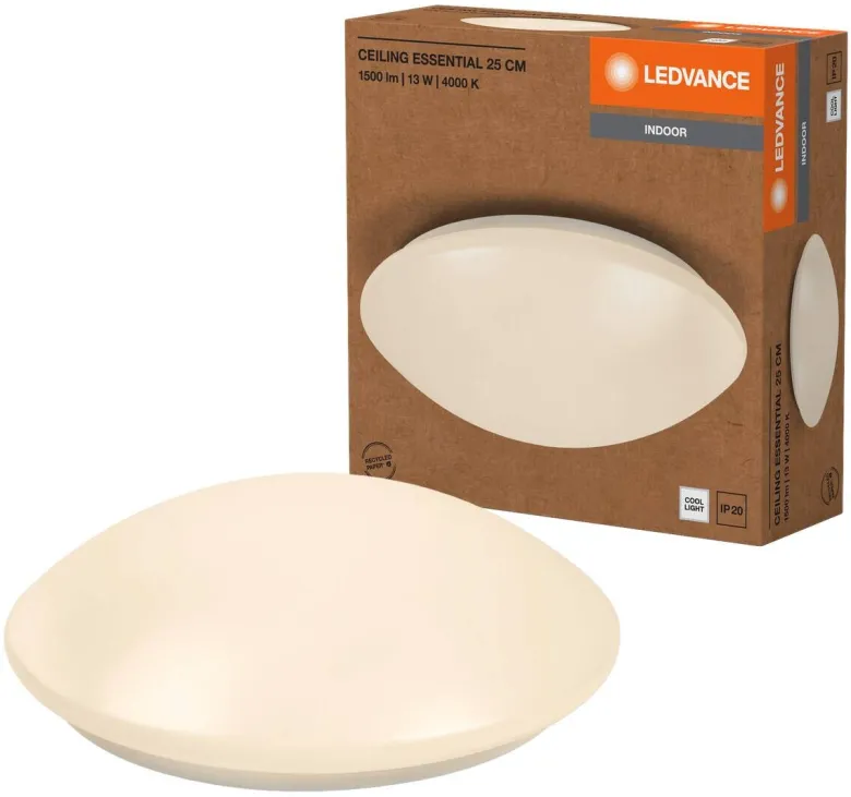 LEDVANCE Deckenleuchte Essential weiß Kunststoff