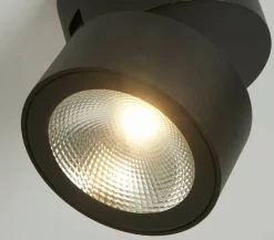 LED-Wandleuche schwarz klar B/H/L: ca. 9x9x9 cm