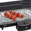 LENTZ Elektrogrill schwarz Edelstahl Metall B/L: ca. 22x38 cm