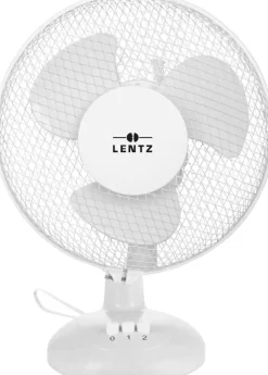 LENTZ Tischventilator 80033 weiß Kunststoff D: ca. 30 cm