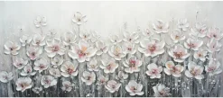 Ölgemälde Blumen B/H: ca. 140x60 cm