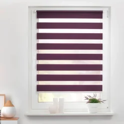 LICHTBLICK Doppelrollo Duo brombeer B/L: ca. 100x150 cm