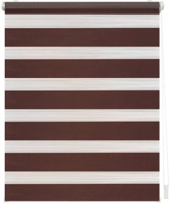 LICHTBLICK Doppelrollo Duo dunkelbraun B/L: ca. 60x150 cm