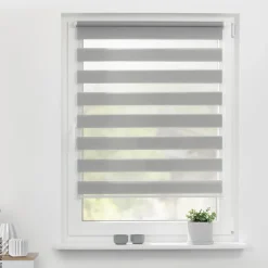LICHTBLICK Doppelrollo Duo grau B/L: ca. 55x150 cm