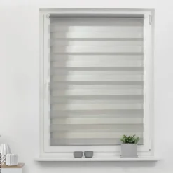 LICHTBLICK Doppelrollo Duo grau B/L: ca. 55x150 cm