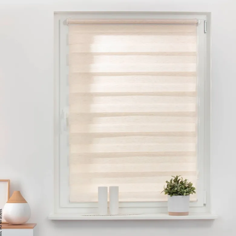 LICHTBLICK Doppelrollo Duo natur B/L: ca. 45x150 cm