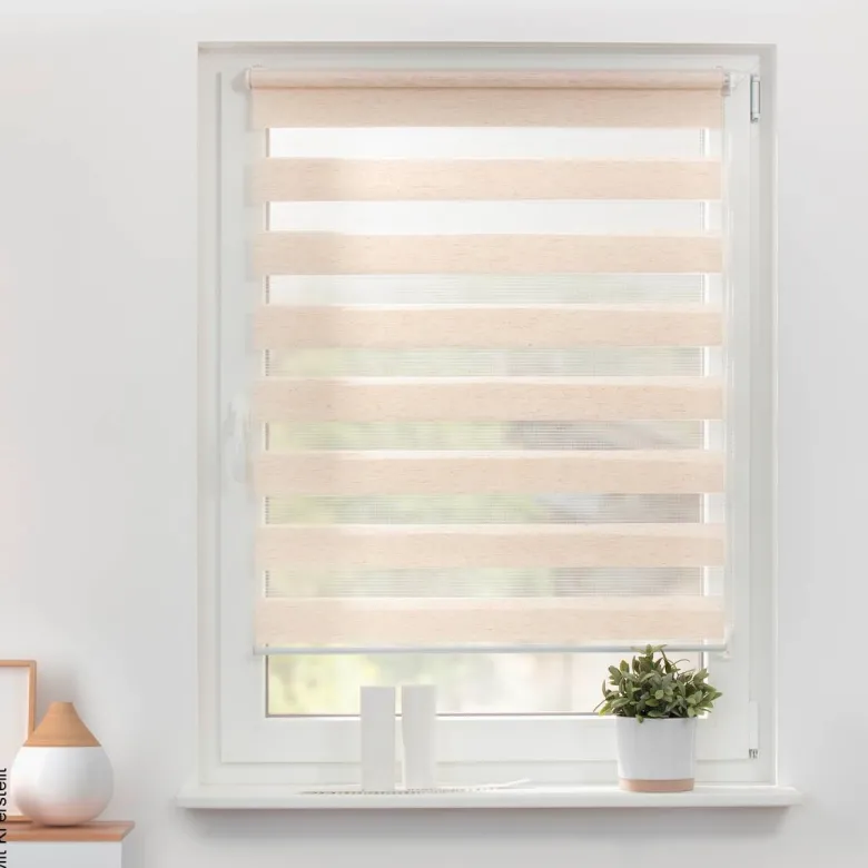 LICHTBLICK Doppelrollo Duo natur B/L: ca. 45x150 cm