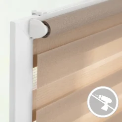 LICHTBLICK Doppelrollo Duo taupe B/L: ca. 60x150 cm