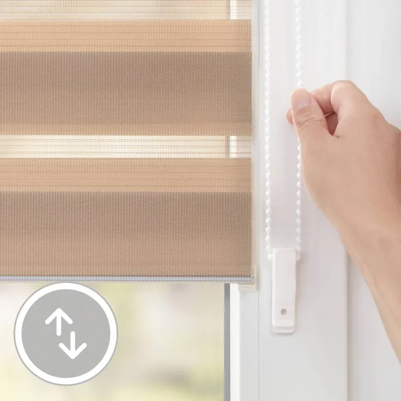 LICHTBLICK Doppelrollo Duo taupe B/L: ca. 55x150 cm
