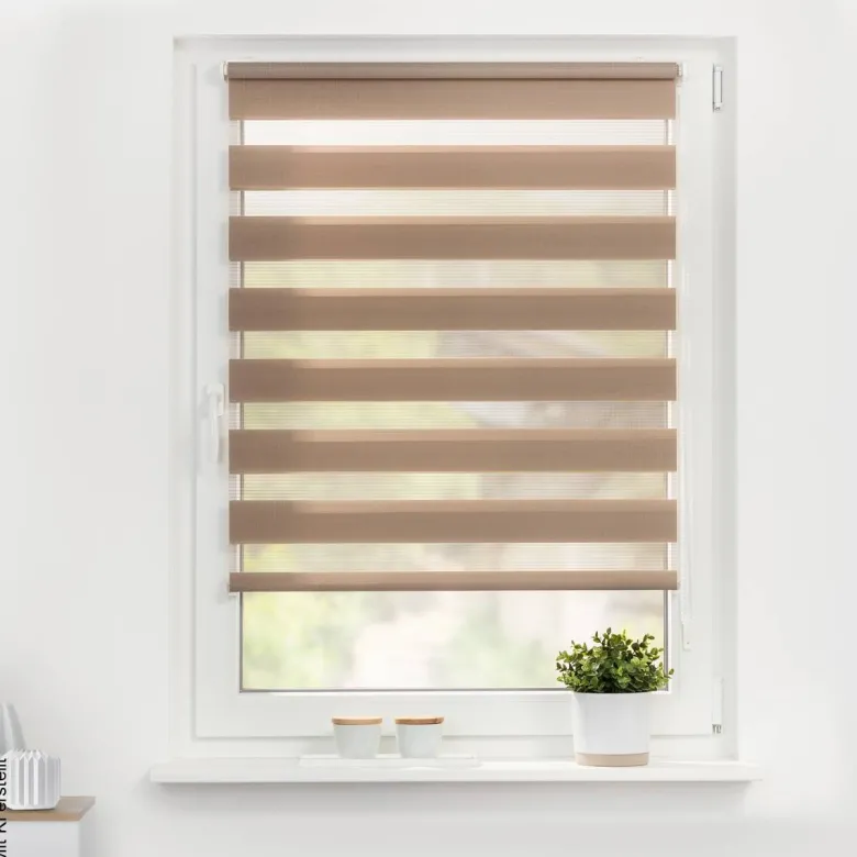 LICHTBLICK Doppelrollo Duo taupe B/L: ca. 55x150 cm