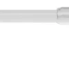 LICHTBLICK Gardinenstange weiß Metall ausziehbar von ca. 55 bis 85 cm 1.0 Läufe