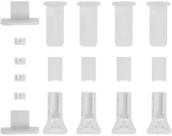 LICHTBLICK Klemmträger und Zubehör Montage-Set für Plissee weiß