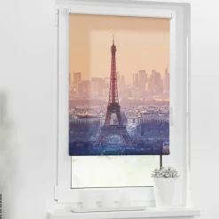 LICHTBLICK Rollo Eifelturm orange B/L: ca. 100x150 cm