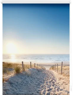 LICHTBLICK Rollo Ostseestrand blau B/L: ca. 90x150 cm