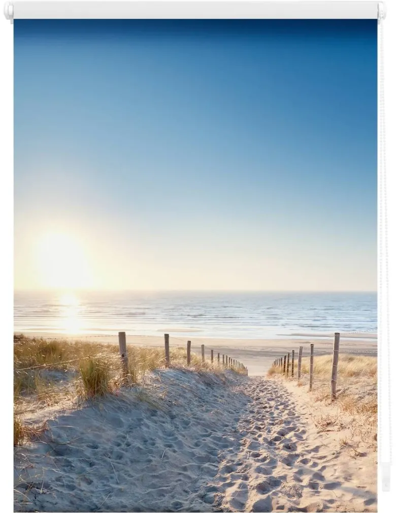 LICHTBLICK Rollo Ostseestrand blau B/L: ca. 90x150 cm
