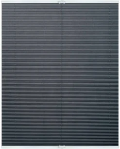 LICHTBLICK Spannplissee grau B/L: ca. 65x130 cm