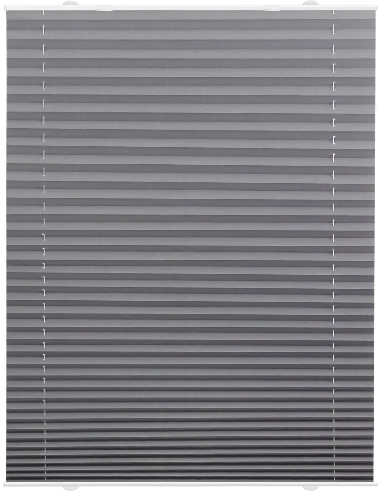 LICHTBLICK Spannplissee grau B/L: ca. 70x130 cm