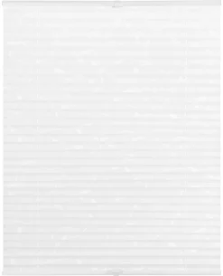 LICHTBLICK Spannplissee Pflanze weiß B/L: ca. 90x220 cm