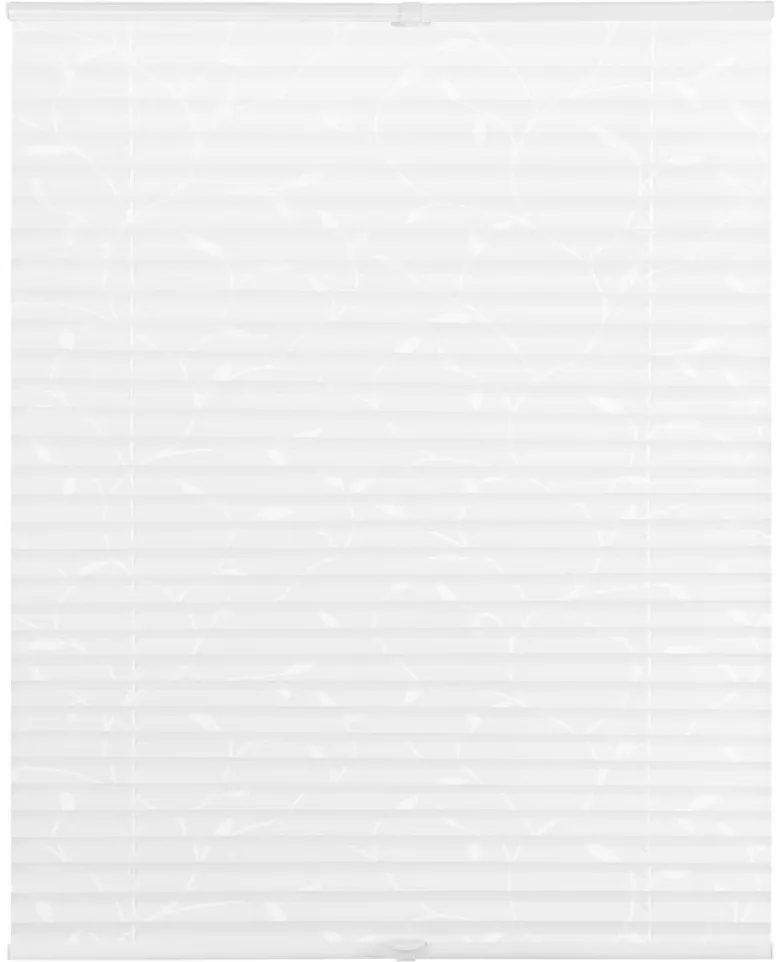 LICHTBLICK Spannplissee Pflanze weiß B/L: ca. 90x220 cm