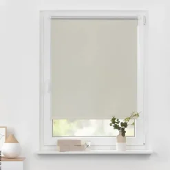 LICHTBLICK Thermo Klebe-/Klemmrollo Verdunklungsqualität creme B/L: ca. 80x220 cm