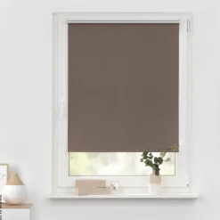 LICHTBLICK Thermo Klebe-/Klemmrollo Verdunklungsqualität taupe B/L: ca. 40x150 cm