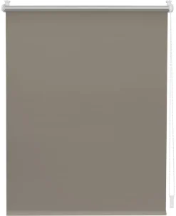 LICHTBLICK Thermo Klebe-/Klemmrollo Verdunklungsqualität taupe B/L: ca. 40x150 cm