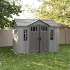 Lifetime Gartenhaus Saturn dunkelgrau B/H/L: ca. 305x244x244 cm