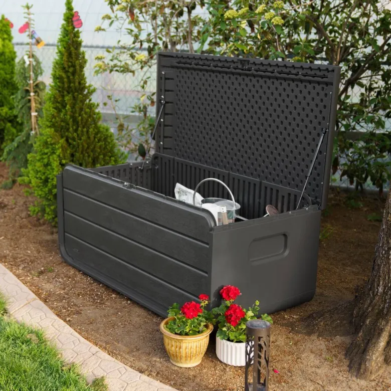 Lifetime Kissen- & Auflagenbox Space anthrazit Kunststoff B/H/L: ca. 147,1x64,5x72 cm